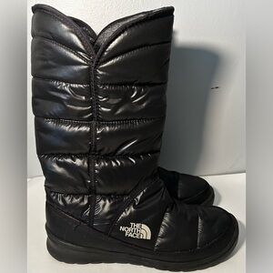 The North Face Amore Shiny Black Boots Women's Size 9
